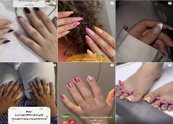 اینستاگرام سالن کاشت ناخن آنیتا واثقی