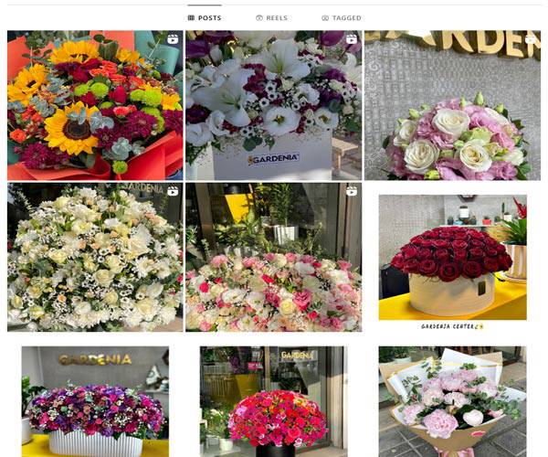 اینستاگرام گل فروشی گاردنیا
