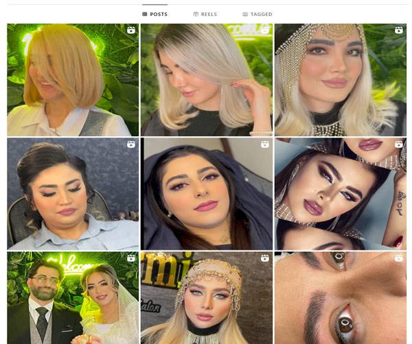 اینستاگرام سالن رنگ مو هرمین
