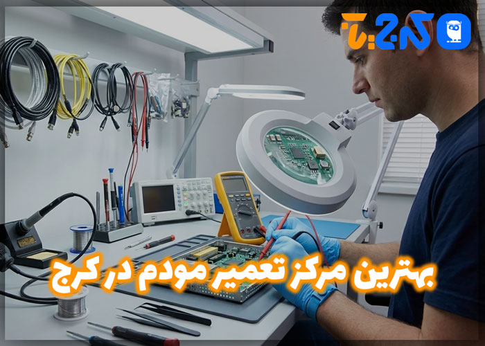 بهترین مراکز تعمیر مودم در کرج | 4 مرکز تعمیر + [آدرس]